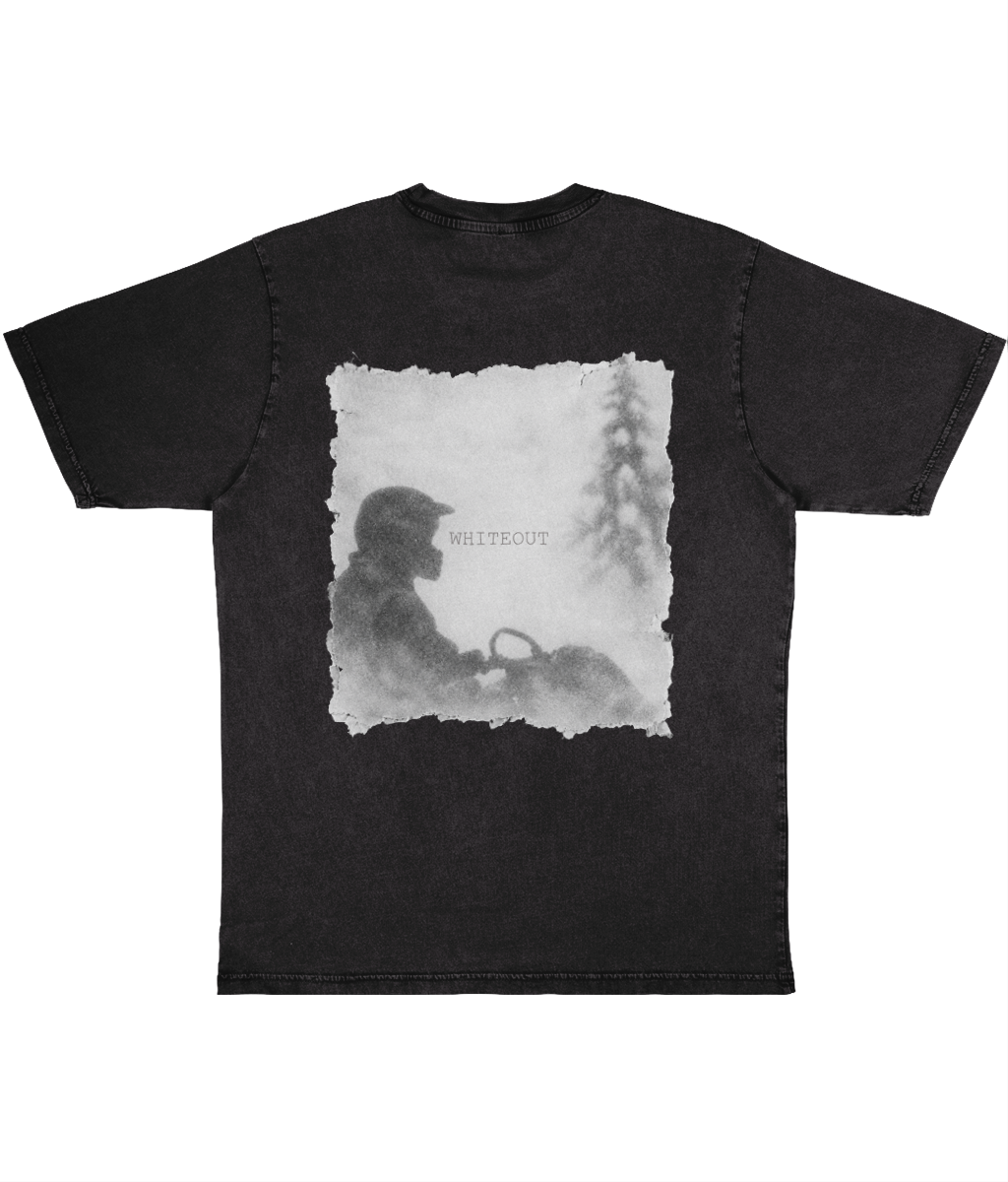 T-shirt "Whiteout" Oversize Svart