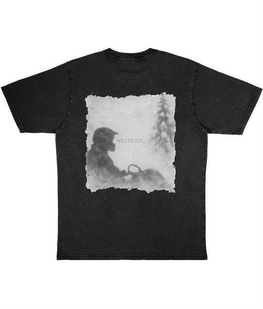 T-shirt "Whiteout" Oversize Svart